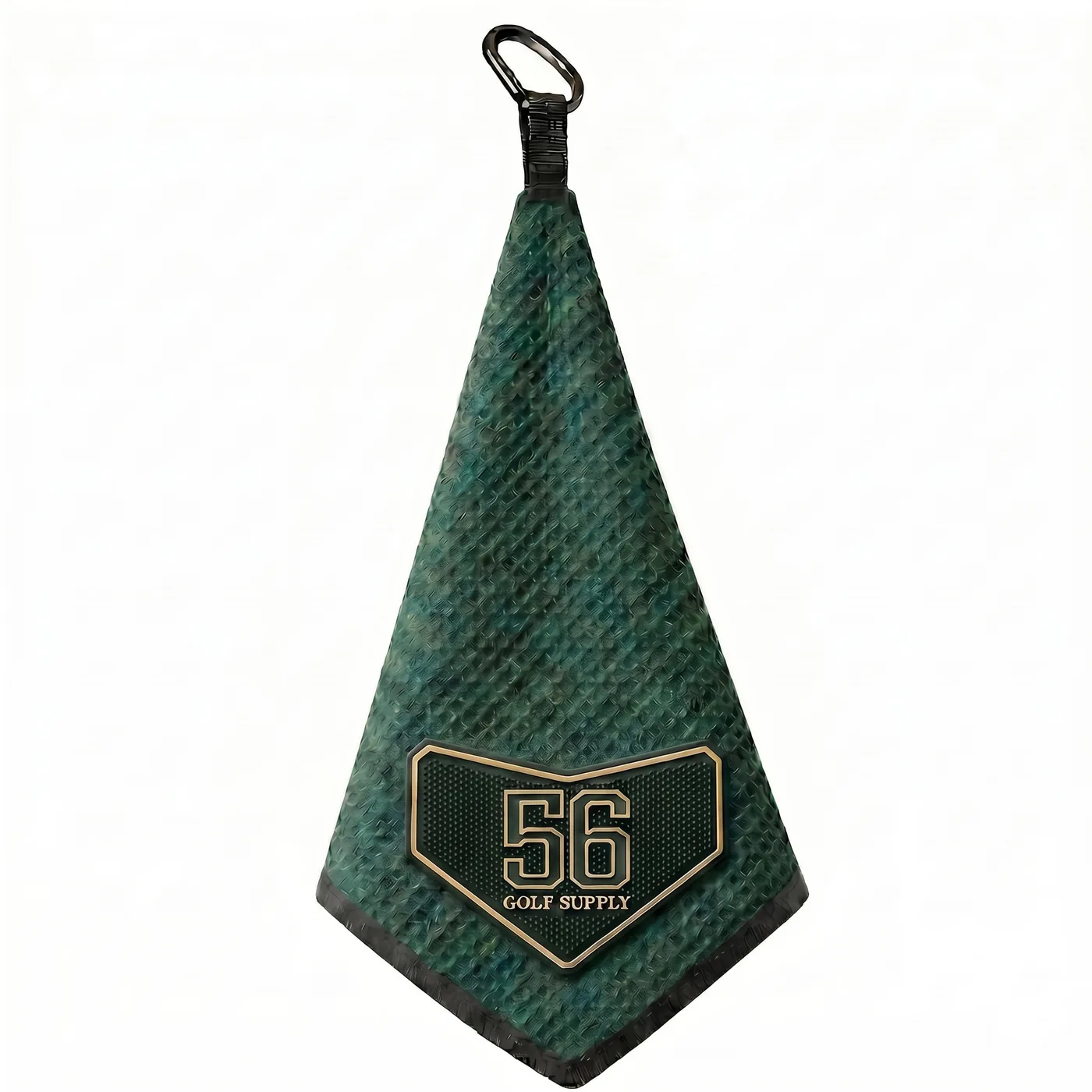 The Solo golf towel with built-in bristle patch